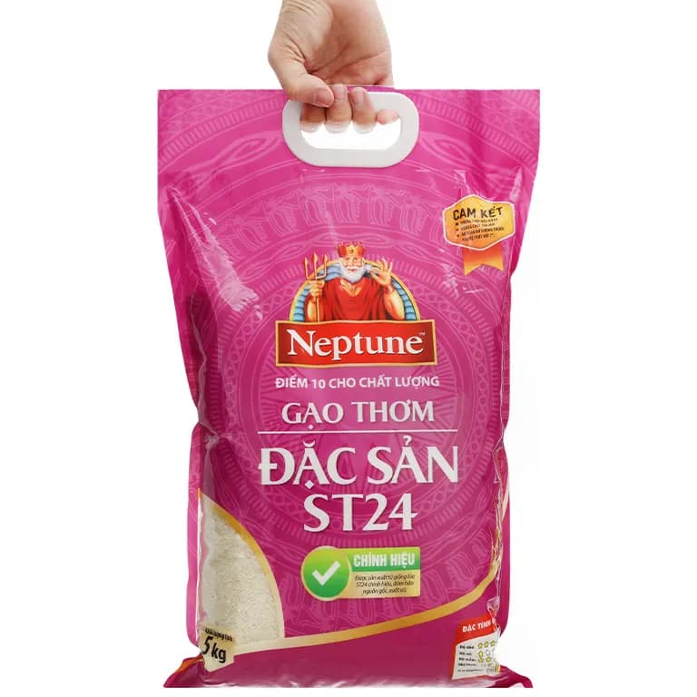 Gạo thơm đặc sản Neptune ST24+ Plus