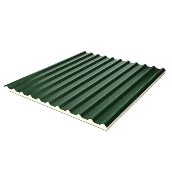 Tôn cách nhiệt PU màu xanh BGL03 16mm 0.50mm