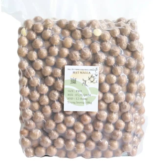 Hạt Macca Xuất Khẩu Size 22-24mm Thùng 10kg