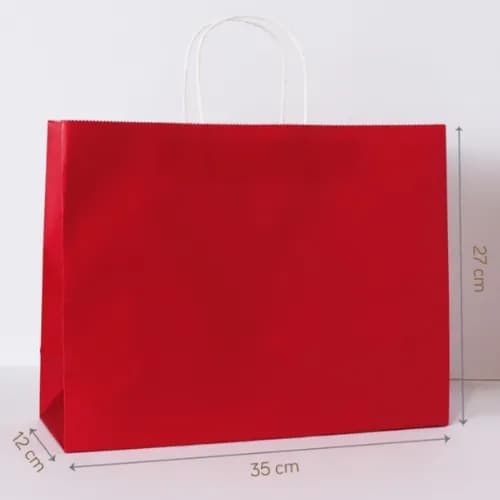 Túi giấy Kraft Đỏ Đô (size L)