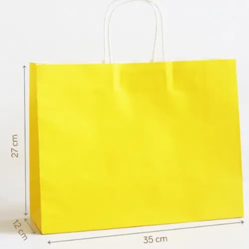 Túi giấy Kraft Vàng (size L)