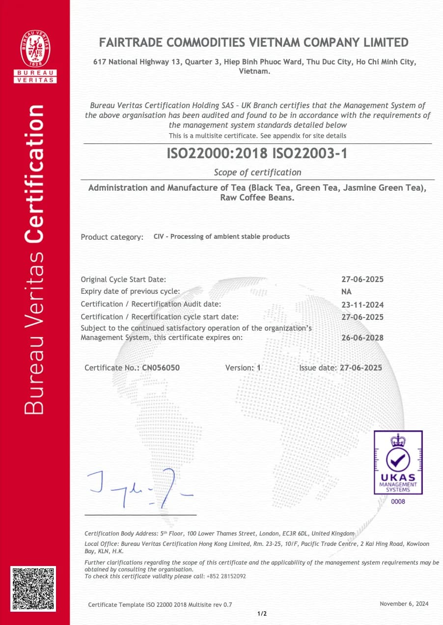 ISO22000:2018 ISO22003-1